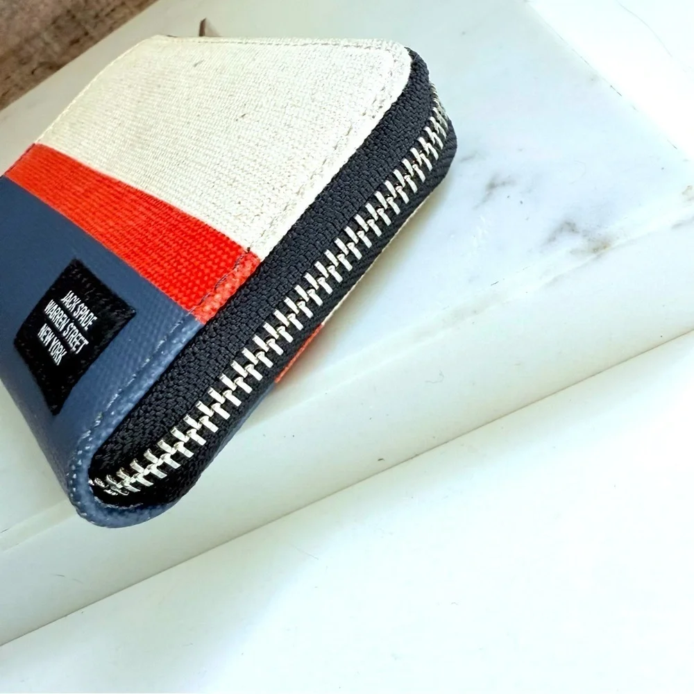 NWOT Jack Spade Warren Street New York Rare Tricolor Wallet